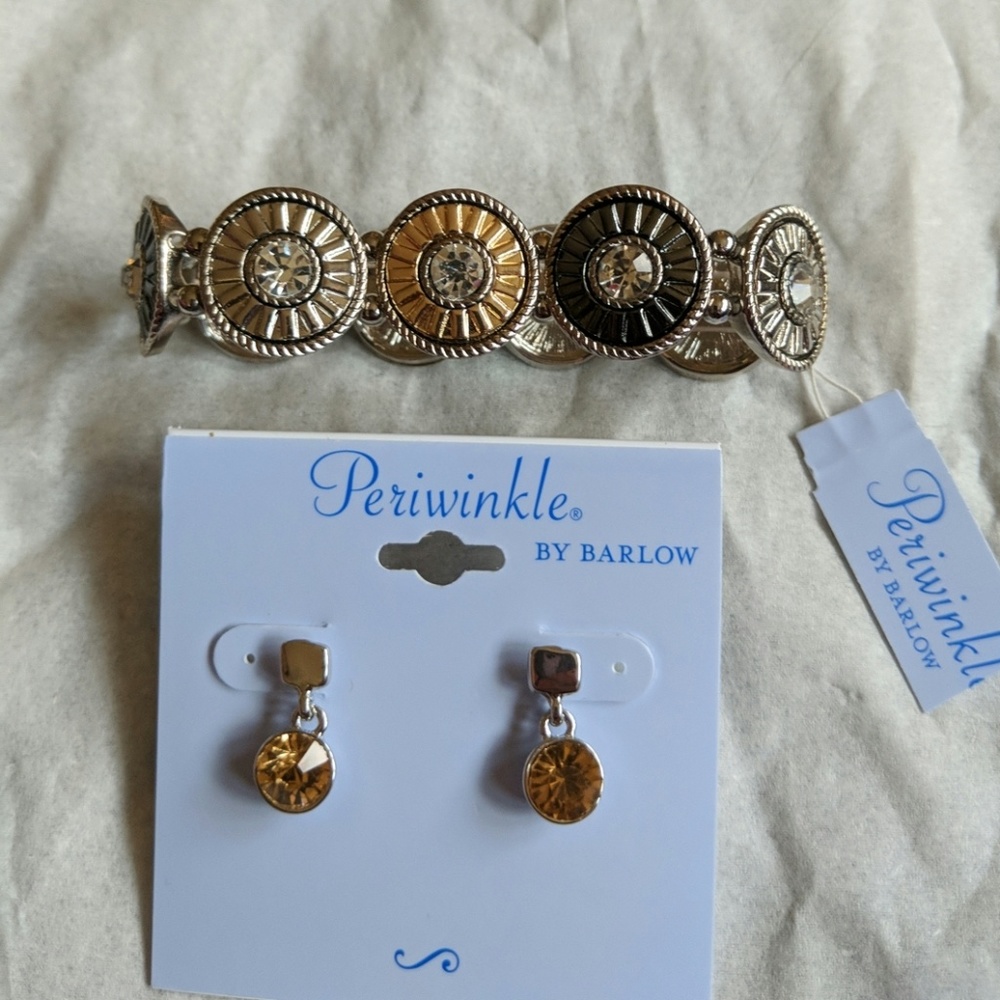 Periwinkle by Barlow Bracelet and Earrings NWT